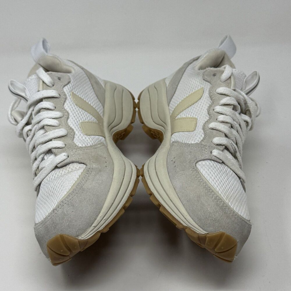 Veja Venturi Alveomesh Shoes Womens 8 White Beige Mesh Suede Comfort Sneakers - Picture 8 of 16